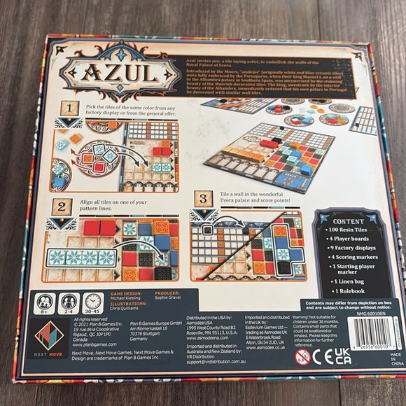 Azul board game and crystal mosaic expansion set - Picture 10 of 14